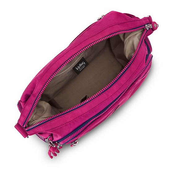 Gabbie Crossbody Bag, Pink Fuchsia, large