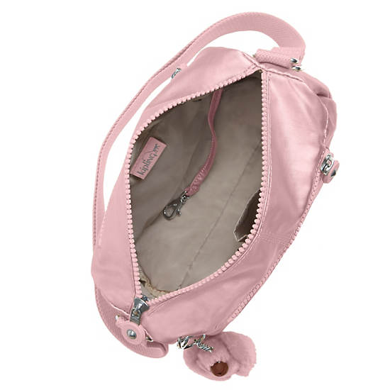 Wes Metallic Crossbody Bag, Geo Shell, large Wes Metallic Crossbody Bag, Geo Shell, large