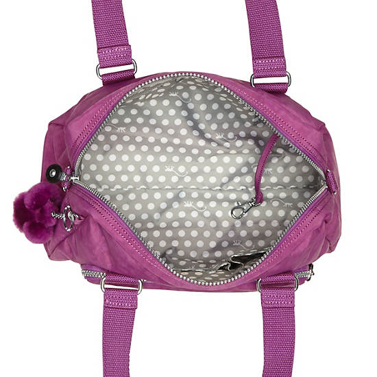 Dania Handbag, Purple Q, large
