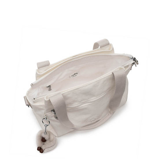 Elysia Shoulder Bag, Alabaster Tonal Zipper, large