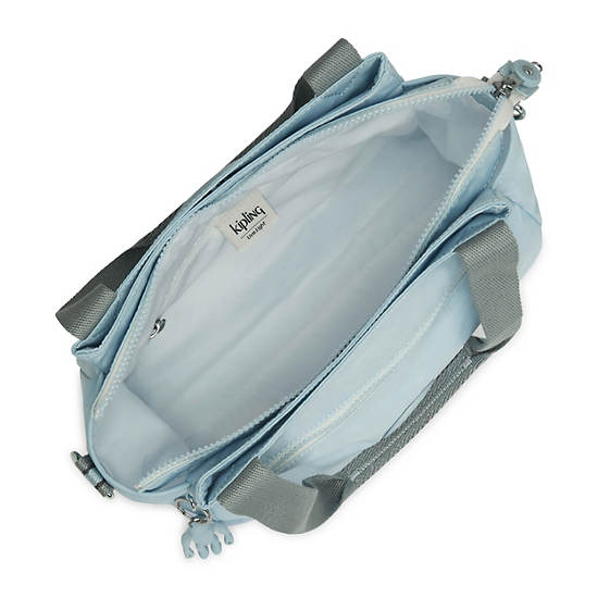 Elysia Shoulder Bag, Fairy Aqua Metallic, large