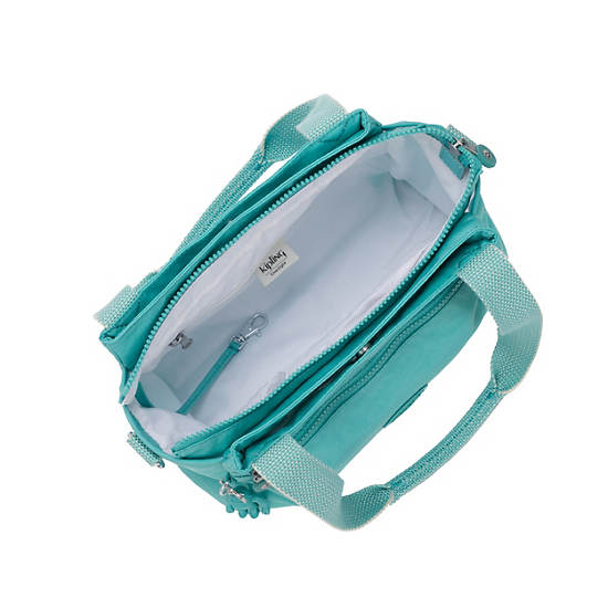 Elysia Shoulder Bag, Seaglass Blue, large