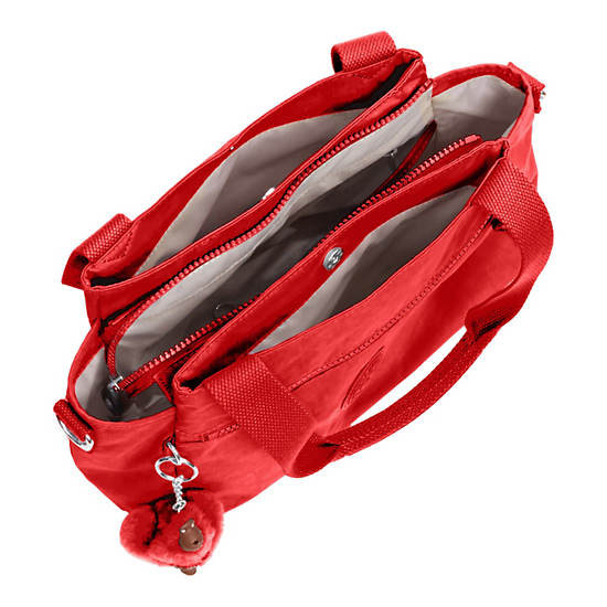 Elysia Shoulder Bag, Pristine Poppy, large