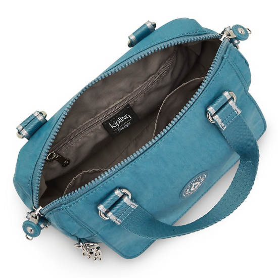 Zeva Handbag, Ocean Teal, large