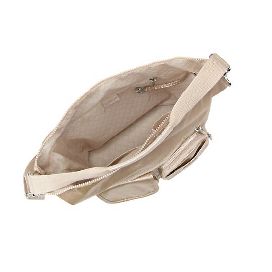 Archie Metallic Handbag, Spicy Gold, large Archie Metallic Handbag, Spicy Gold, large