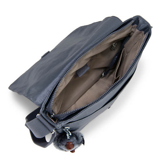 Colby Metallic Crossbody Bag, Gradient Grey, large