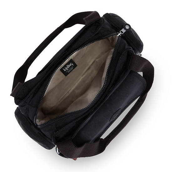 Felix Large Handbag, Black Tonal, large
