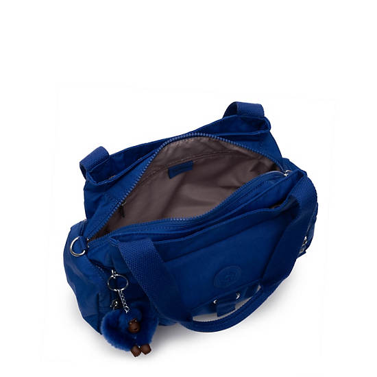 Felix Large Handbag, Perri Blue Woven, large