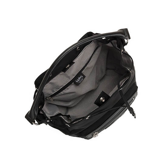 Violet Medium Convertible Bag, Black Noir, large