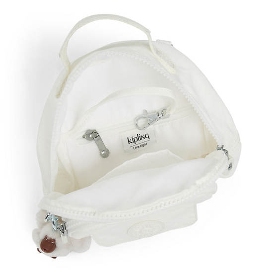 Alber 3-in-1 Convertible Mini Bag Backpack, Alabaster Tonal Zipper, large