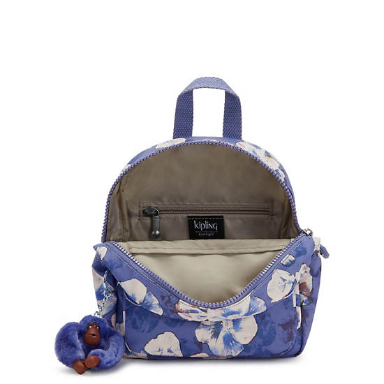 Rosalind Printed Small Backpack, Winter Bloom, large