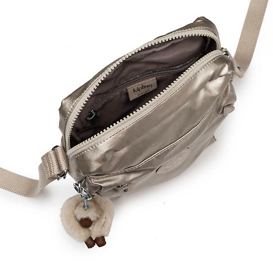 Livie Small Metallic Crossbody Bag, Shimmering Spots, large