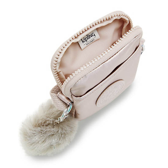 Tally Metallic Crossbody Phone Bag, Metallic Rose, large Tally Metallic Crossbody Phone Bag, Metallic Rose, large
