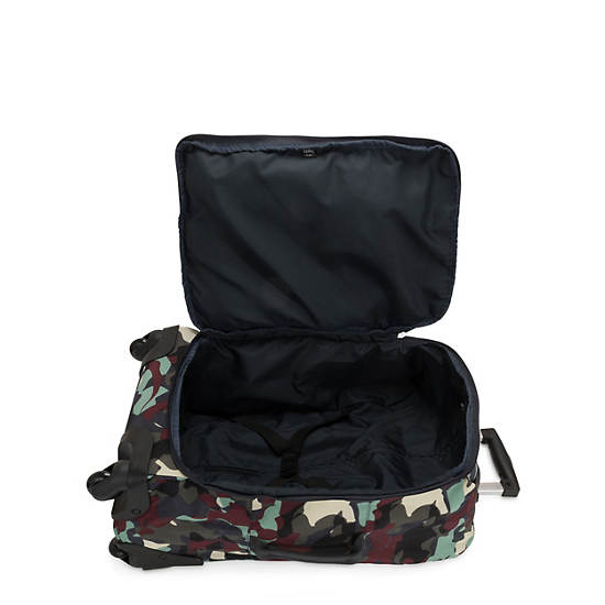 Small Carry-On Rolling Luggage, Camo, large