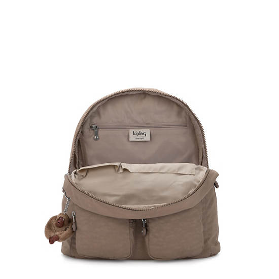 Fiona Medium Backpack, Stone Beige, large