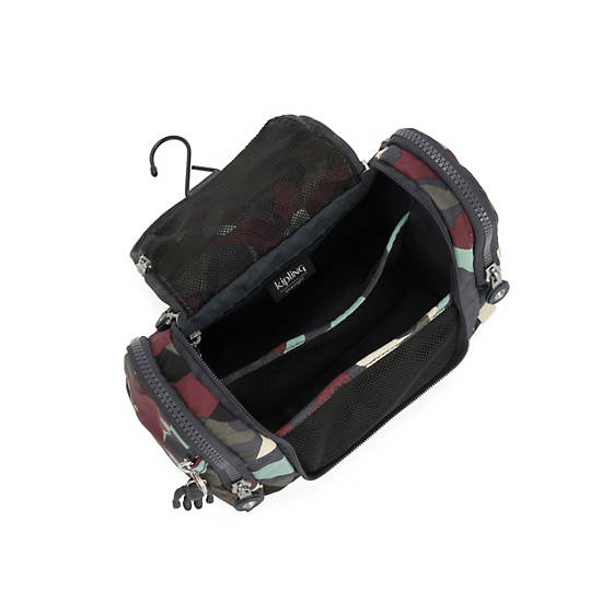 Connie Hanging Toiletry Bag, Camo, large