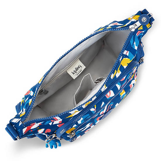 Gabbie Small Printed Crossbody Bag, Kipling Neon, large Gabbie Small Printed Crossbody Bag, Kipling Neon, large