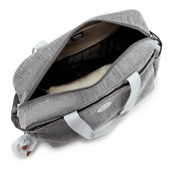 Popper Diaper Bag, Curiosity Grey, large