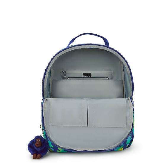 Shelden 15" Printed Laptop Backpack, Monster March, large