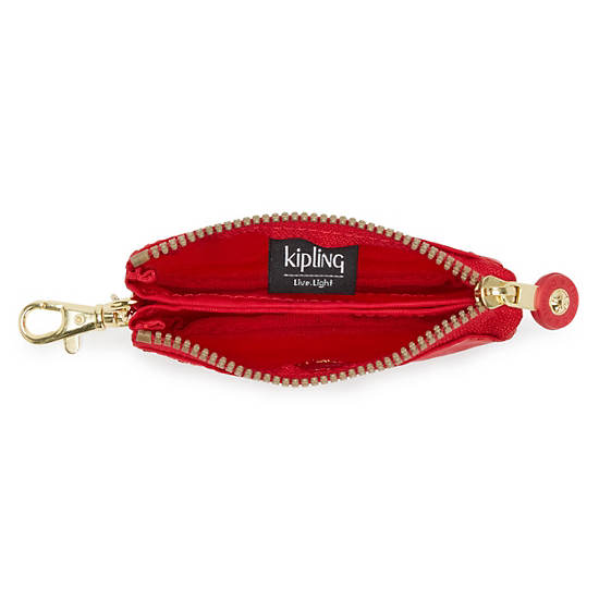 Creativity Mini Pouch Keychain, Tango Red, large