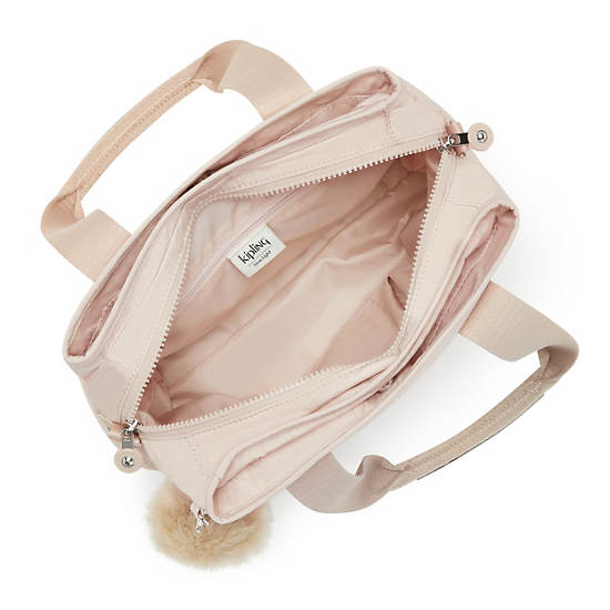 Kaira Printed Shoulder Bag, Bubble Pop Pink Stripe, large