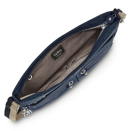 New Angie Printed Crossbody Bag, Blue Sky, large New Angie Printed Crossbody Bag, Blue Sky, large