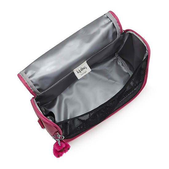 New Kichirou Metallic Lunch Bag, Flash Pink Chain, large