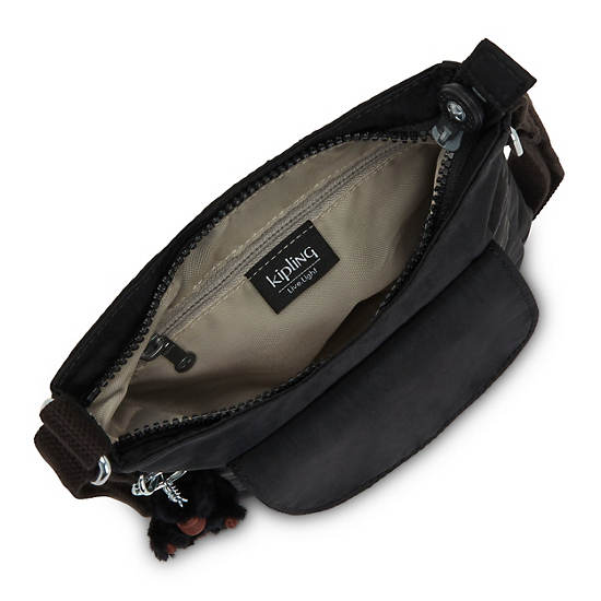 Julieta Crossbody Bag, Black Tonal, large