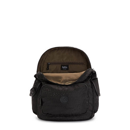 City Pack Small Printed Backpack, Urban Black Jacquard, large
