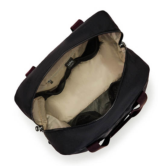 Ilaria Weekender Bag, Black Tonal, large