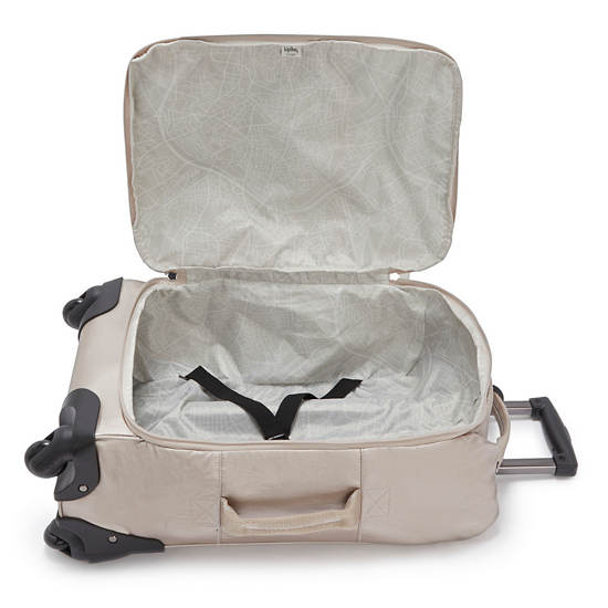 Darcey Small Metallic Carry-On Rolling Luggage, Metallic Glow, large