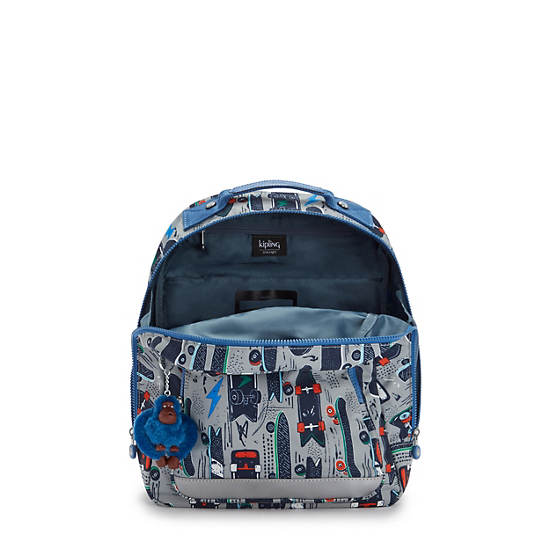 Class Room Small 13" Printed Laptop Backpack, Black Merlot, large