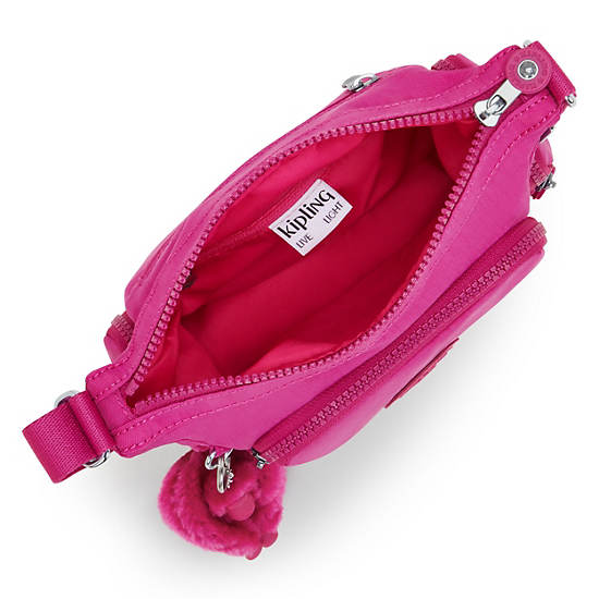 Gabbie Mini Crossbody Bag, Glowing Fuchsia, large