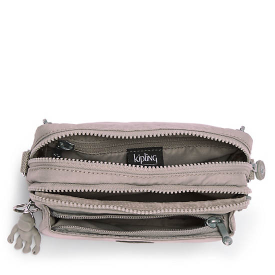 Abanu Multi Convertible Crossbody Bag, Grey Gris, large