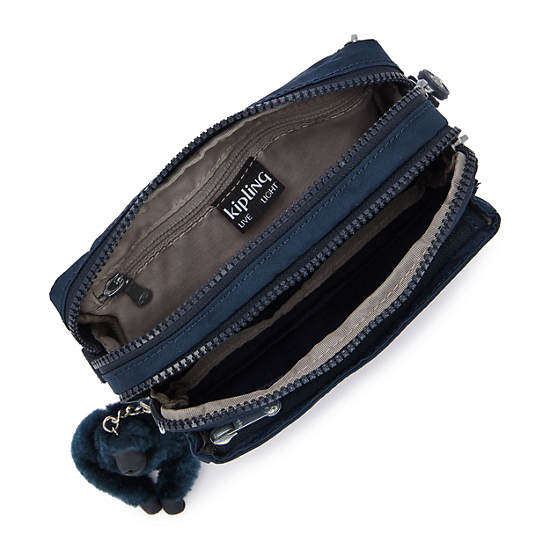 Abanu Multi Convertible Crossbody Bag, Blue Bleu 2, large