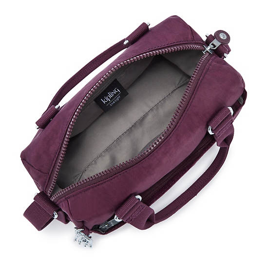 Folki Mini Handbag, Dark Plum, large