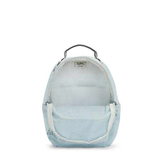 Seoul Small Tablet Backpack, Fairy Aqua Metallic, large