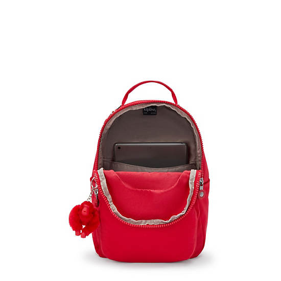 Seoul Small Tablet Backpack, Red Rouge, large
