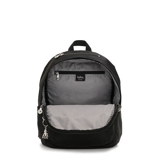 Delia Medium Backpack, Black Noir, large