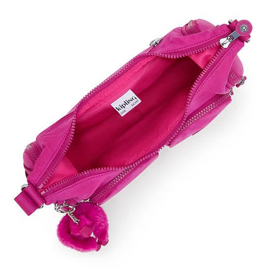 Rikka Small Crossbody Bag, Glowing Fuchsia, large