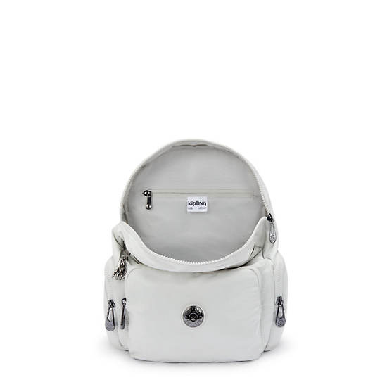 City Zip Small Backpack, Silver Night, large