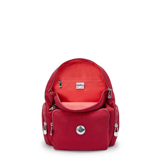 City Zip Small Backpack, Red Red Wine, large