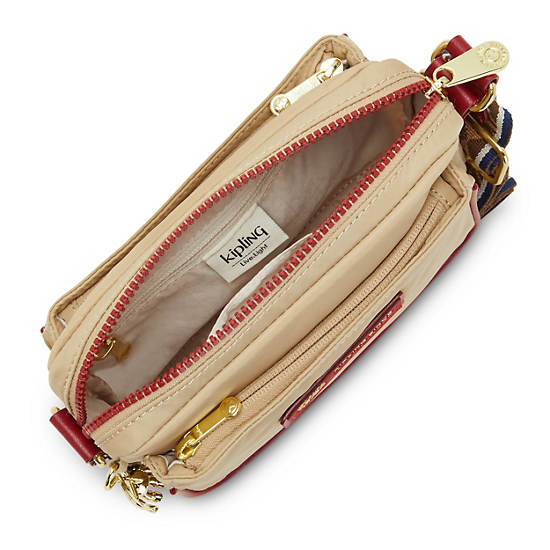 Abanu Crossbody Bag, Natural Beige Combo, large