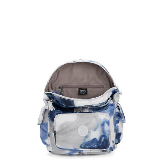 City Pack Small Tie Dye Backpack, Imperial Blue Block, large
