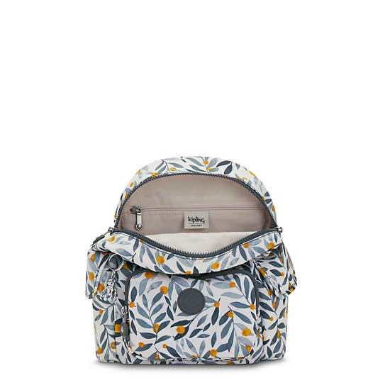 City Pack Mini Printed Backpack, Shell Grey, large