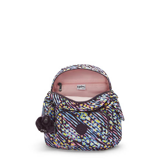 City Pack Mini Printed Backpack, Undersea Lights, large