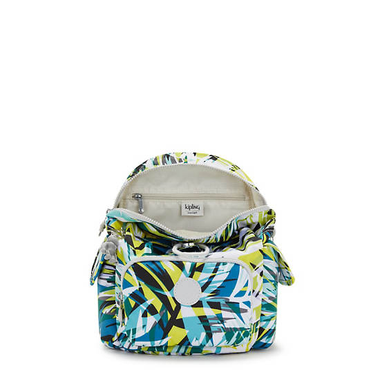 City Pack Mini Printed Backpack, Bright Palm, large