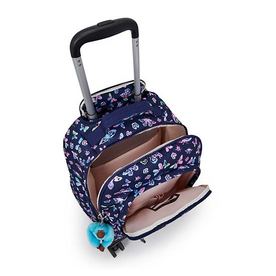 New Zea Printed 15" Laptop Rolling Backpack, Butterfly Fun, large