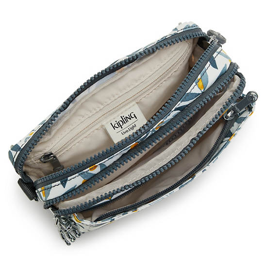 Abanu Multi Printed Convertible Crossbody Bag, Shell Grey, large