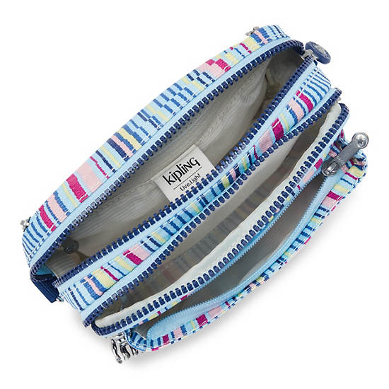 Abanu Multi Printed Convertible Crossbody Bag, Resort Stripes, large